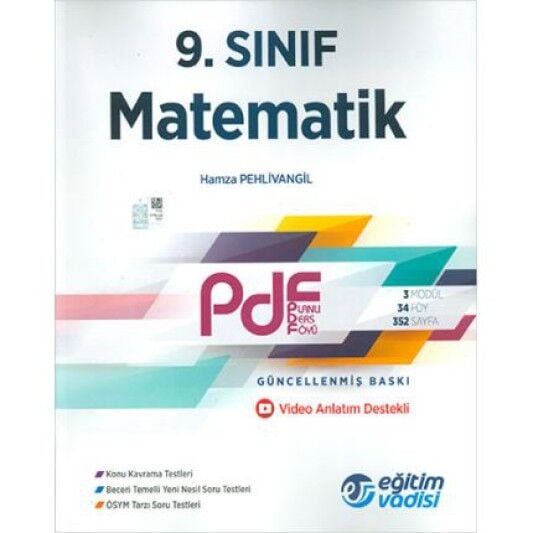 9. Sınıf Matematik Güncel PDF Planlı Ders Föyü Eğitim Vadisi Yayınları