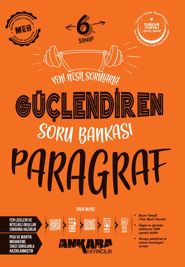 6. Sınıf Paragraf Güçlendiren Soru Bankası Ankara Yayıncılık