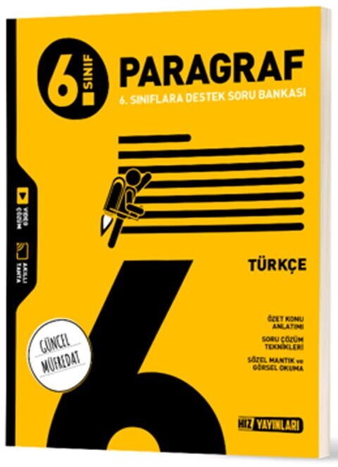6. Sınıf Türkçe Paragraf Soru Bankası Hız Yayınları
