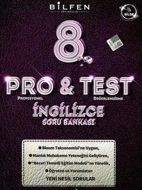 Bilfen Yayıncılık 8. Sınıf İngilizce ProTest Soru Bankası