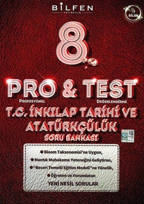 8. Sınıf T.C. İnkılap Tarihi ve Atatürkçülük ProTest Soru Bankası Bilfen Yayıncılık
