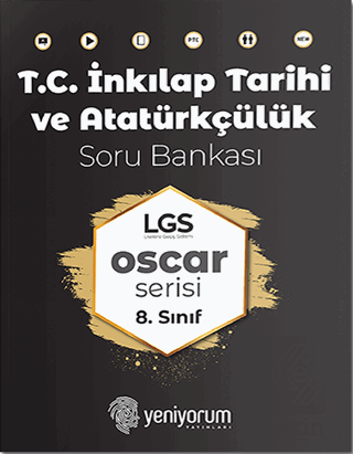 LGS 8. Sınıf İnkılap Tarihi Soru Bankası Oscar Serisi Yeni Yorum Yayınları