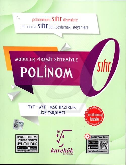 Polinom Sıfır Polinomum Sıfır Diyenlere Karekök Yayınları
