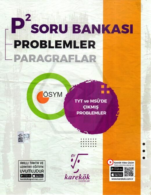 TYT P2 Soru Bankası Karekök Yayınları