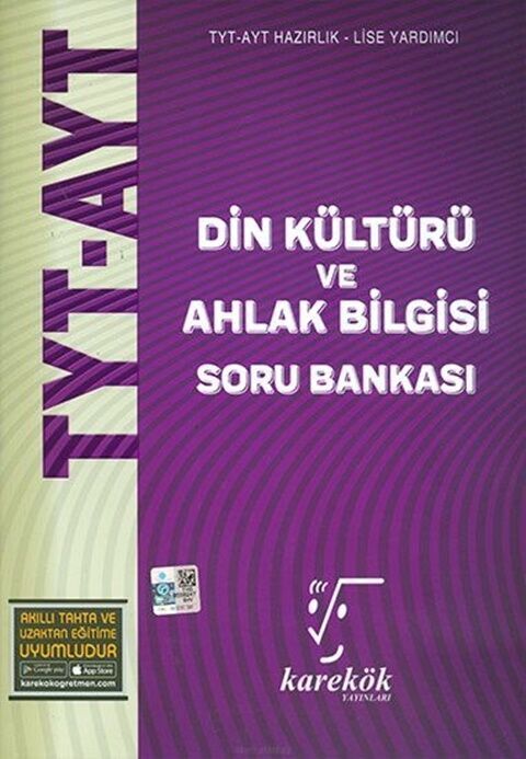 TYT AYT Din Kültürü ve Ahlak Bilgisi Soru Bankası Karekök Yayınları