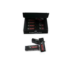 FABER CASTELL  SİLGİ SİYAH 3 LÜ