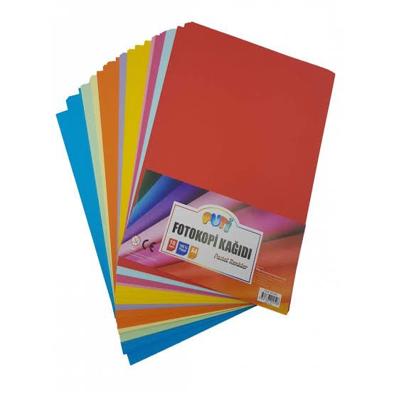 Puti Renkli fotokopi Kağıdı 100 Lü