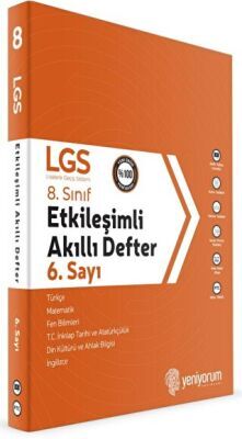 Yeniyorum Yayınları 8. Sınıf Etkileşimli Akıllı Defter 6. Sayı