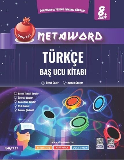 8. Sınıf Türkçe Metaword Baş Ucu Kitabı Nartest Yayınları
