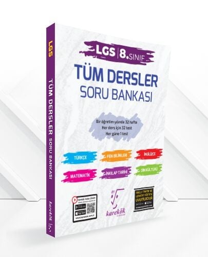8.Sınıf LGS Tüm Dersler Soru Bankası Karekök Yayınları