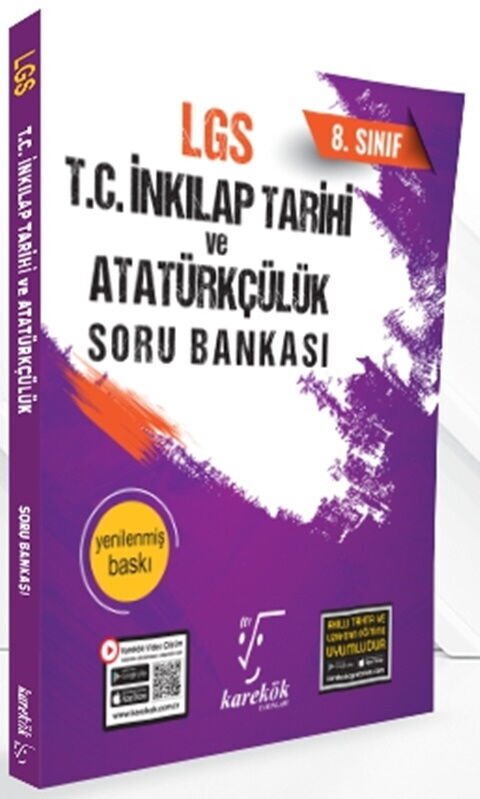 Karekök Yayınları 8.Sınıf LGS TC İnkılap Tarihi ve Atatürkçülük Soru Bankası