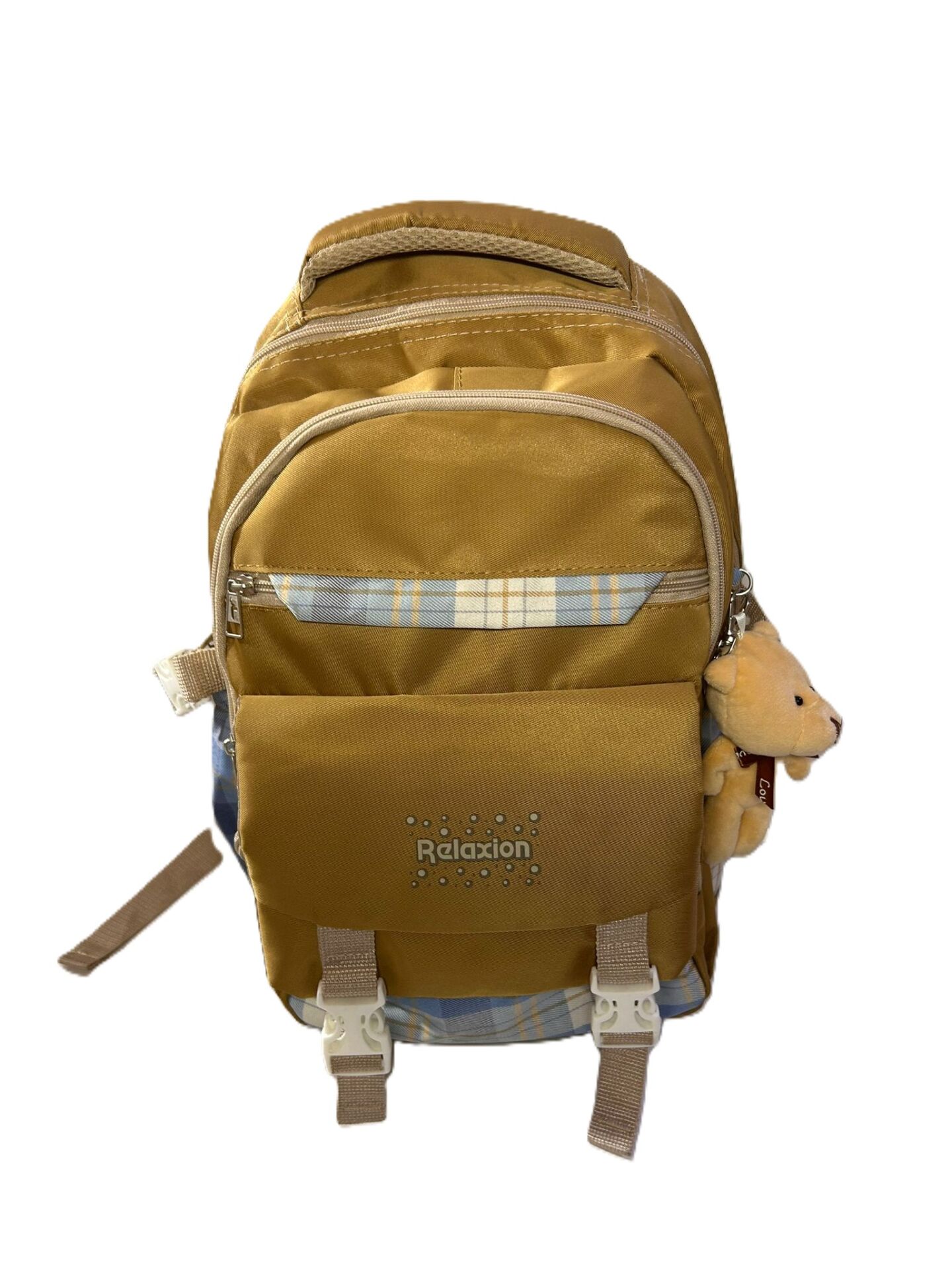 RELAXION Kore Tarzı Çocuk Sırt Çantası – Mustard Sarı