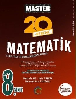 8. Sınıf Master 20 Matematik Denemesi Okyanus Yayıncılık