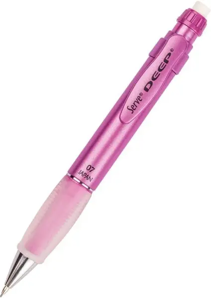 Serve Deep Mekanik Uçlu Kalem 0.7 mm Metalik Prenses Pembe