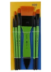 Fanart 400 Seri No:1 6'lı Fırça Seti Dayanıklı Sentetik Kıllar