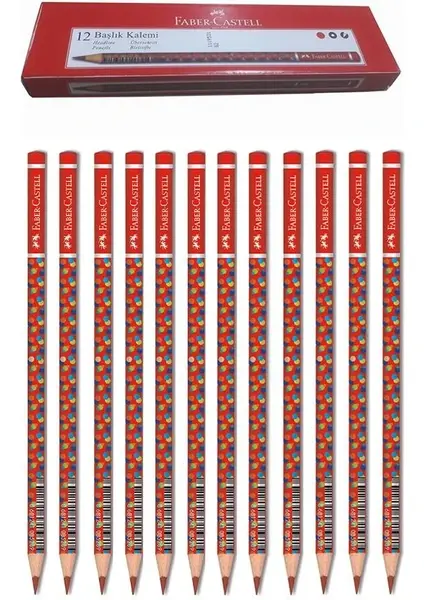 Faber-Castell Kırmızı Başlık Kalemi Bubble 12 Adet