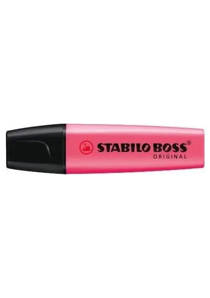 Stabilo Boss 70/56 Pembe Fosforlu Kalem – 2-5 mm Uç, Doldurulabilir, Kapaklı Tekli Ofis ve Okul Kullanımı