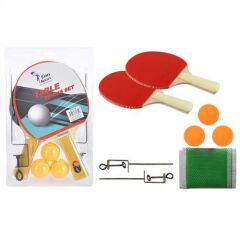 CAN SPORT RAKET BSR-809 MASA TENİSİ SETİ FİLE DEMİR 3 TOPLU