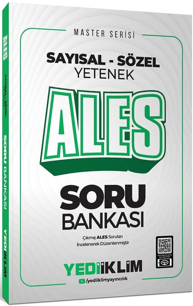 YEDİİKLİM YAYINLARI SAYISAL-SÖZEL YETENEK ALES SORU BANKASI