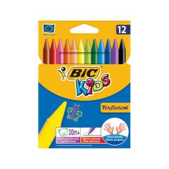 BİC KİDS PASTEL BOYA PLASTİDECOR 12 RENK SİLİNEBİLİR 9457645