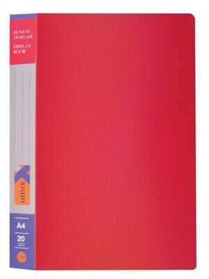 Umix A4 Standart Sunum Dosyası 10''lu Siyah- Kırmızı