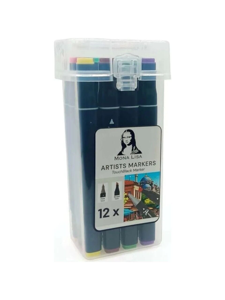 Südor Mona Lisa Touchblack Marker 12 Renk