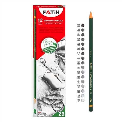 8690216150235 FATİH DERECELİ KALEM 2B 12 Lİ