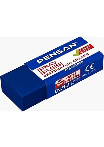 Pensan Mavi Sınav Silgisi PSS-24M 4-Adet EN71-3 Onaylı Güvenli Kullanım
