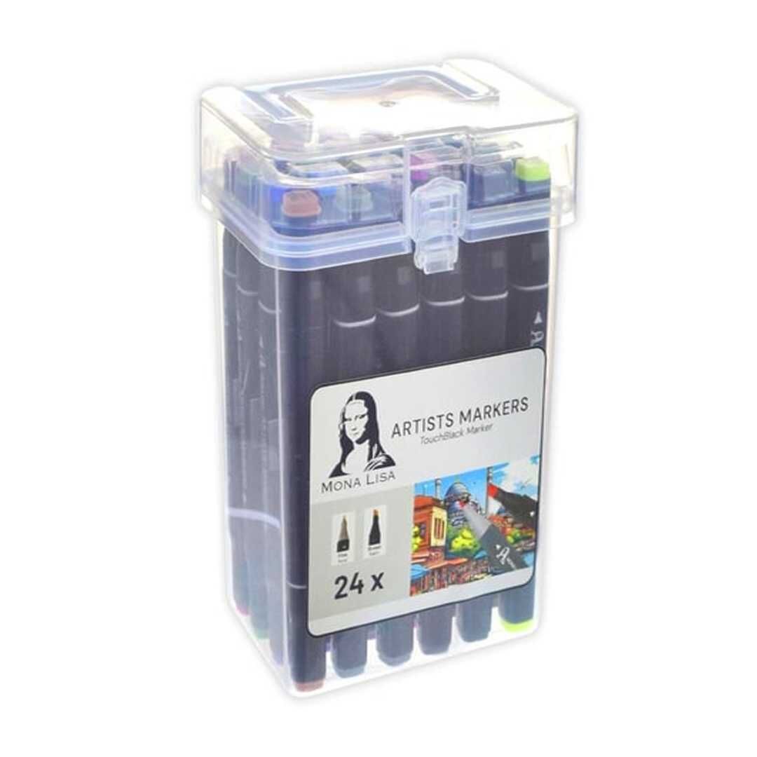 MONALİSA TOUCHBLACK MARKER ÇİFT TARAFLI 24 RENK TM1-24 PP KUTU