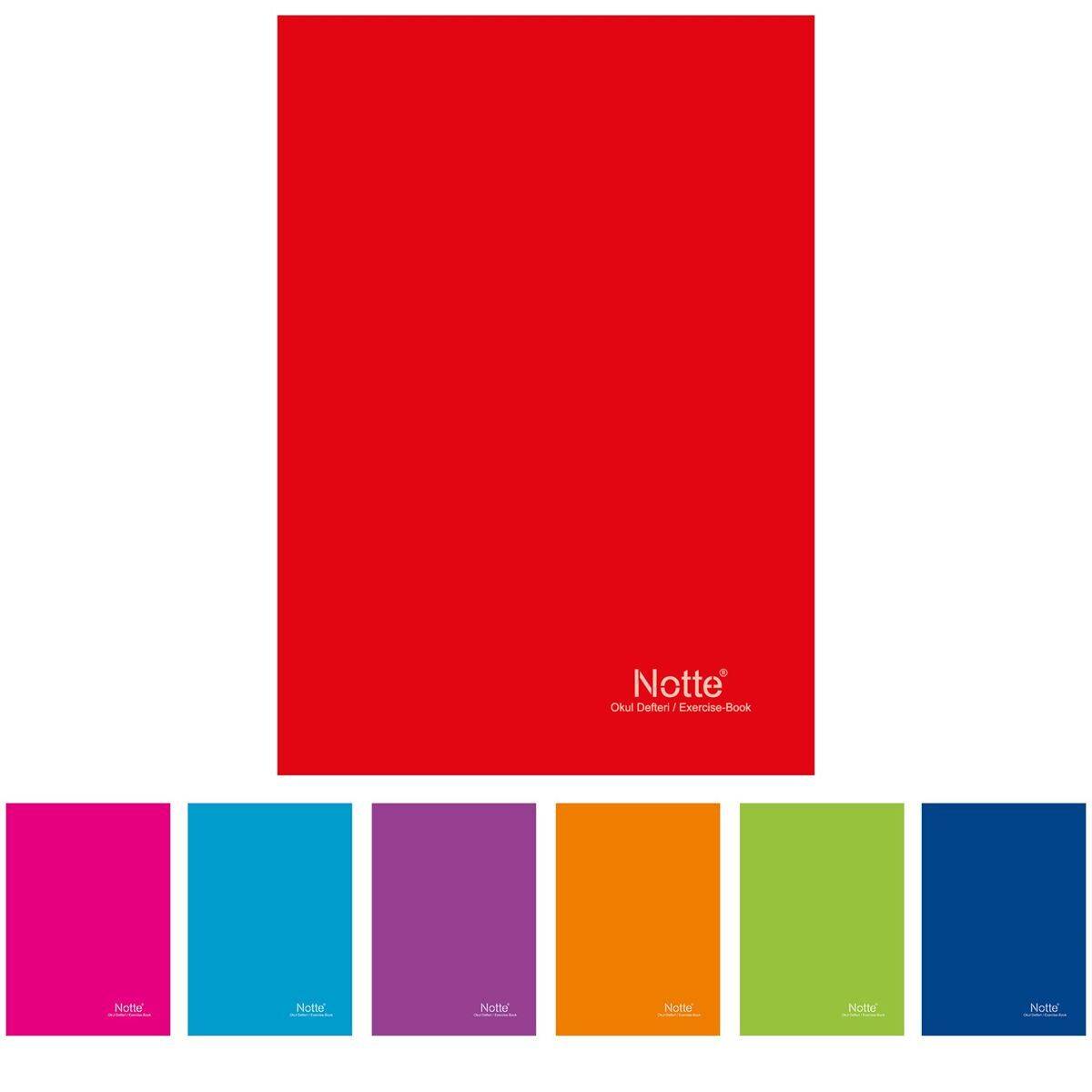 NOTTE FLEXİ DEFTER A5 KUŞE KAPAK DİKİŞLİ 60 YP KARELİ 12 Lİ 11-101