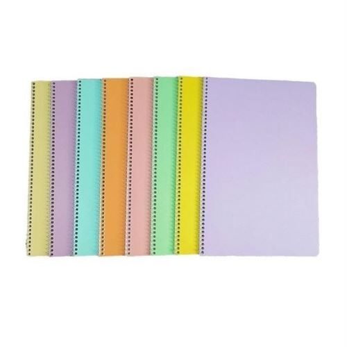 8690345880676 FLEX PASTEL DEFTER A4 PP KAPAK SPİRALLİ 60 YP ÇİZGİLİ 12 Lİ MFXPA-A460-Ç