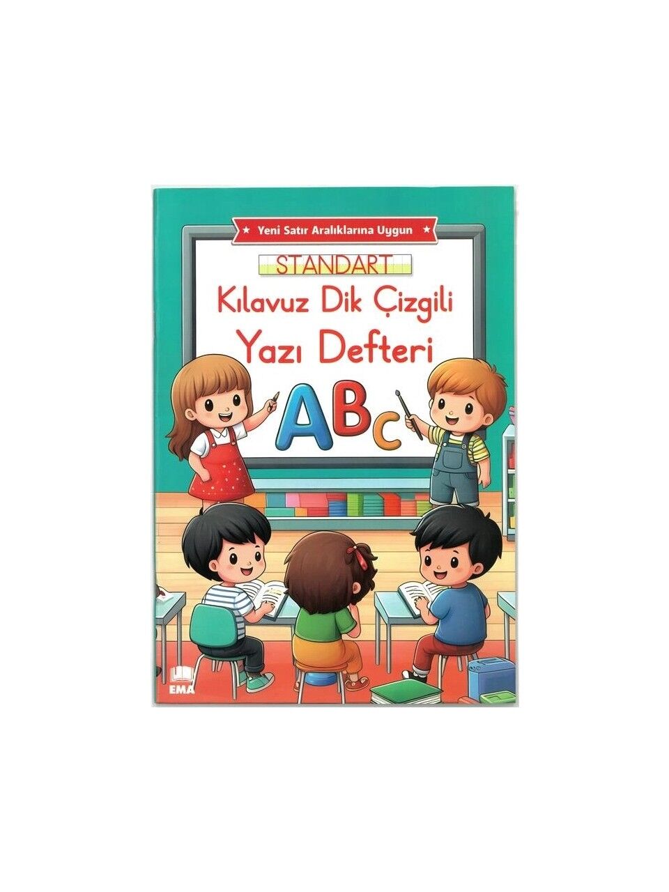 Ema Kitap Ema Standart Kılavuz Dik Çizgili Güzel Yazı Defteri A4 24 Yp.