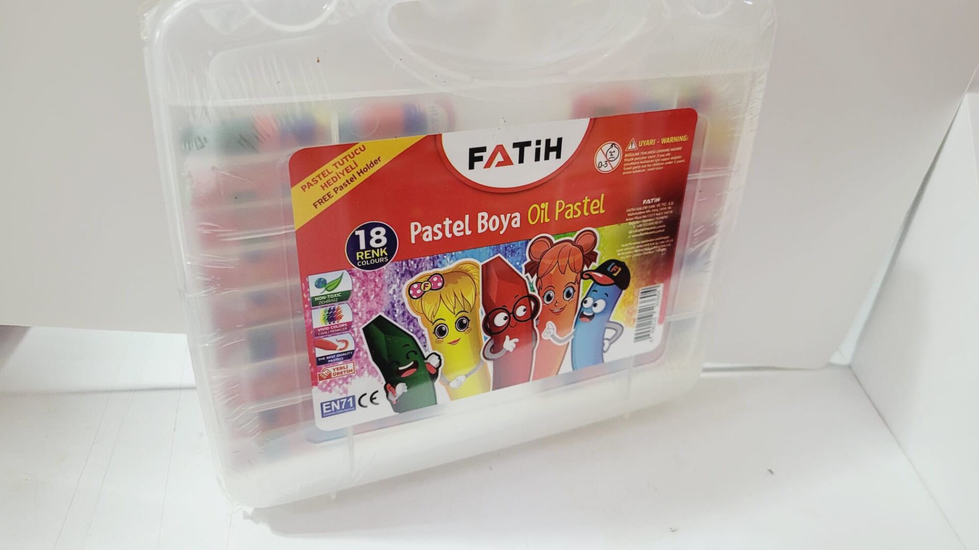 FATİH PASTEL BOYA ÇANTALI 18Lİ