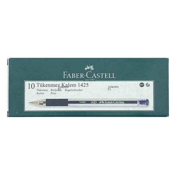 FABER 1425 TÜKENMEZ KALEM 10LU SİYAH
