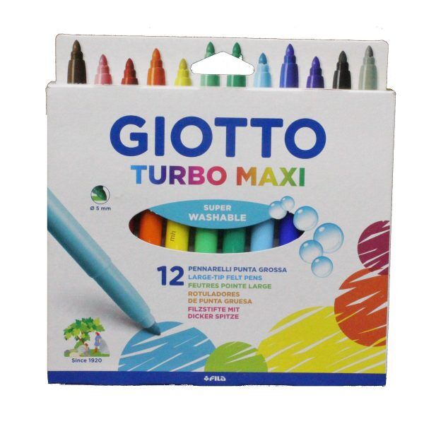 GİOTTO TURBO MAXİ 12Lİ KEÇELİ BOYA