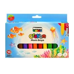 NOVA COLOR KURU PASTEL MUM BOYA JUMBO 12 RENK