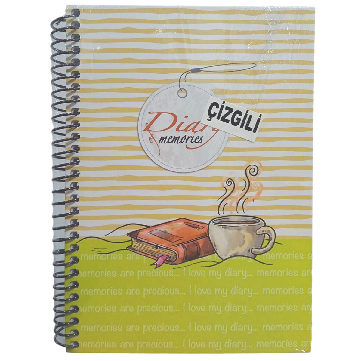 MCOLOR DEFTER DİARY 17x24 SERT KAPAK SPİRALLİ 100  YP KARELİ