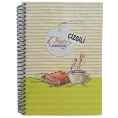 MCOLOR DEFTER DİARY 17x24 SERT KAPAK SPİRALLİ 100  YP KARELİ