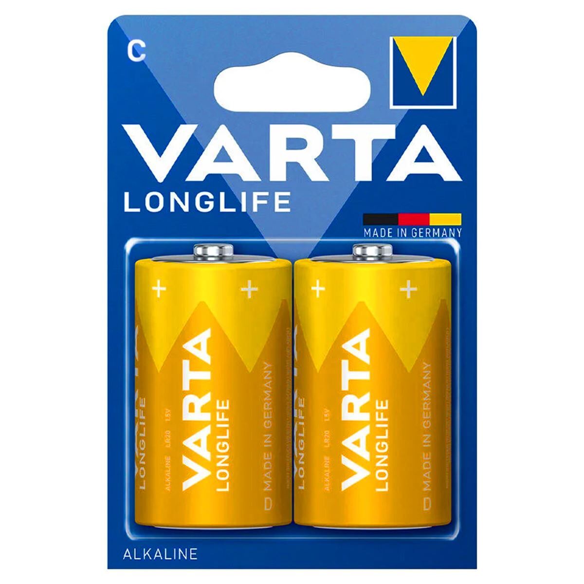VARTA LONGLİFE PİL C ORTA BOY 1.5V 2 Lİ ALKALİNE