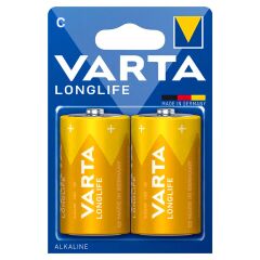 VARTA LONGLİFE PİL C ORTA BOY 1.5V 2 Lİ ALKALİNE