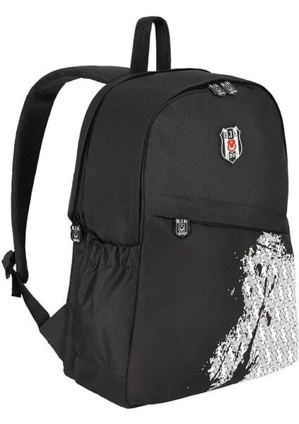 Beşiktaş Me Okul Sırt Çantası Beşiktaş Gümüş Logo Detaylı