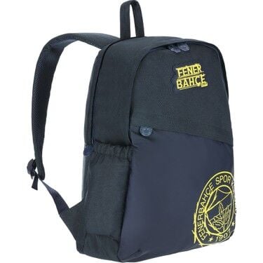 FENERBAHÇE LİSANSLI ME ÇANTA SARI LOGO DETAYLI LACİVERT SIRT ÇANTASI