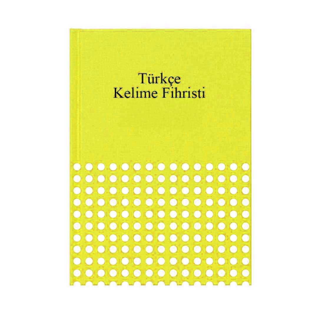 MCOLOR KELİME FİHRİSTİ TÜRKÇE 14x20 DİKİŞLİ KARTON KAPAK
