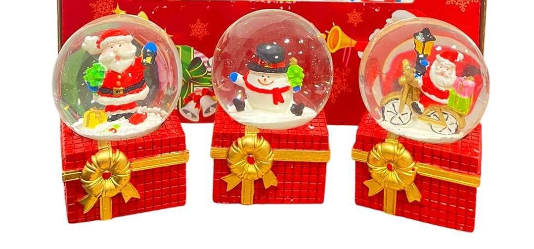 YLZ KAR KÜRESİ JHSD65-57 YILBAŞI TEMALI MİDİ IŞIKLI