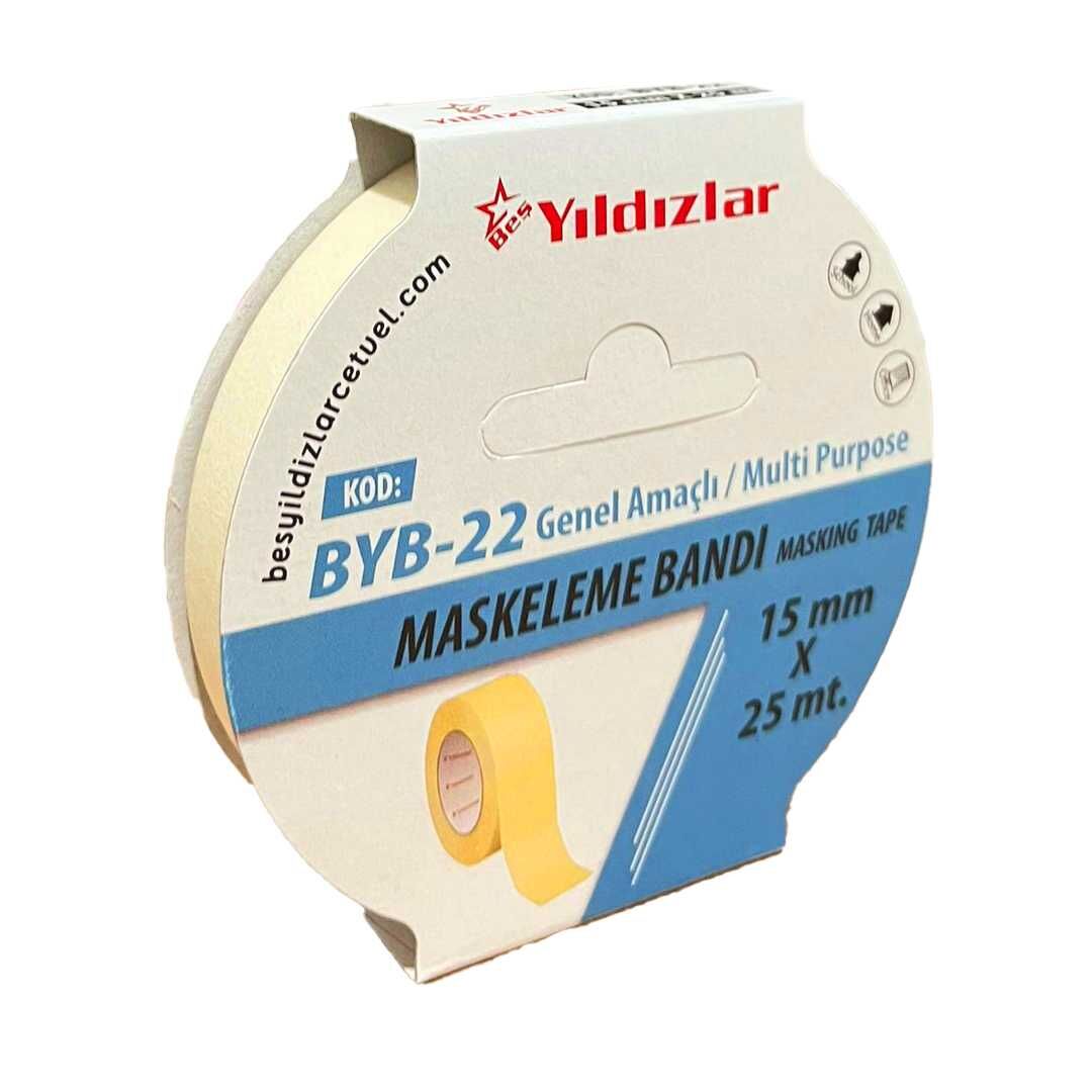 YILDIZLAR MASKELEME BANDI 15x25 MT BYB-22 3LÜ