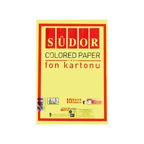 8696511156354 SÜDOR FON KARTONU 25x35 100 GR 10 RENK