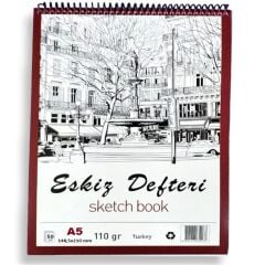 MCOLOR ESKİZ DEFTERİ A4 ÜSTTEN SPİRALLİ 110 GR 50 YP