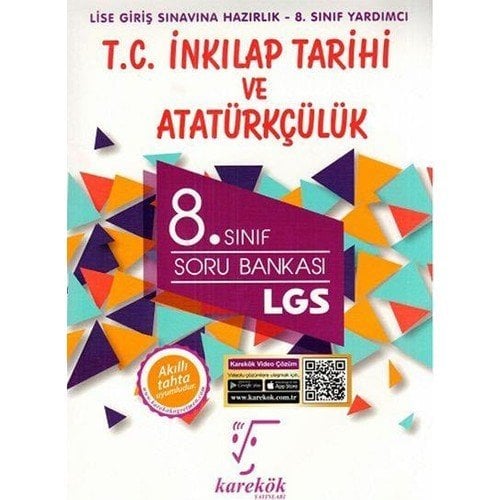 KAREKÖK YAYINLARI 8. SINIF T.C. İNKLAP TARİHİ VE ATATÜRKÇÜLÜK
