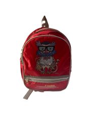 Tosbaa Okul Çantası Baykuş Baskılı Kırmızı