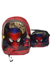 Örümcek Adam Desenli Erkek Çocuk Okul Çantası ve Beslenme Çantası Seti